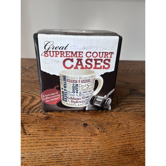 Supreme Court Heat Changing Mug - Add Coffee or Tea to Reveal the Winners New - Picture 3 of 7